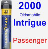 Passenger Wiper Blade for 2000 Oldsmobile Intrigue - Assurance