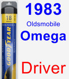 Driver Wiper Blade for 1983 Oldsmobile Omega - Assurance