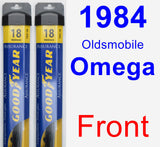 Front Wiper Blade Pack for 1984 Oldsmobile Omega - Assurance