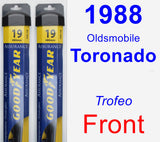 Front Wiper Blade Pack for 1988 Oldsmobile Toronado - Assurance