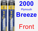 Front Wiper Blade Pack for 2000 Plymouth Breeze - Assurance