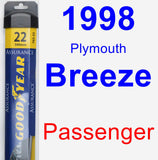 Passenger Wiper Blade for 1998 Plymouth Breeze - Assurance