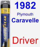 Driver Wiper Blade for 1982 Plymouth Caravelle - Assurance