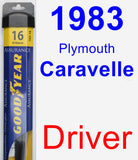 Driver Wiper Blade for 1983 Plymouth Caravelle - Assurance