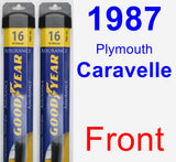 Front Wiper Blade Pack for 1987 Plymouth Caravelle - Assurance