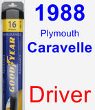 Driver Wiper Blade for 1988 Plymouth Caravelle - Assurance