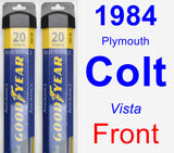 Front Wiper Blade Pack for 1984 Plymouth Colt - Assurance