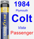 Passenger Wiper Blade for 1984 Plymouth Colt - Assurance