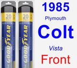 Front Wiper Blade Pack for 1985 Plymouth Colt - Assurance