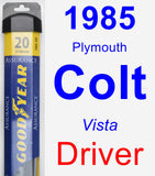 Driver Wiper Blade for 1985 Plymouth Colt - Assurance