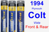 Front & Rear Wiper Blade Pack for 1994 Plymouth Colt - Assurance