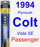 Passenger Wiper Blade for 1994 Plymouth Colt - Assurance