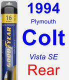 Rear Wiper Blade for 1994 Plymouth Colt - Assurance