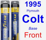Front Wiper Blade Pack for 1995 Plymouth Colt - Assurance