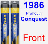 Front Wiper Blade Pack for 1986 Plymouth Conquest - Assurance