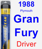 Driver Wiper Blade for 1988 Plymouth Gran Fury - Assurance