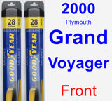 Front Wiper Blade Pack for 2000 Plymouth Grand Voyager - Assurance