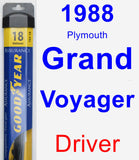 Driver Wiper Blade for 1988 Plymouth Grand Voyager - Assurance