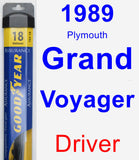 Driver Wiper Blade for 1989 Plymouth Grand Voyager - Assurance