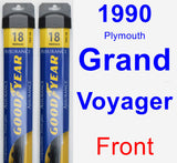 Front Wiper Blade Pack for 1990 Plymouth Grand Voyager - Assurance