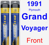 Front Wiper Blade Pack for 1991 Plymouth Grand Voyager - Assurance