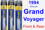 Front & Rear Wiper Blade Pack for 1994 Plymouth Grand Voyager - Assurance