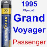 Passenger Wiper Blade for 1995 Plymouth Grand Voyager - Assurance