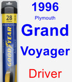 Driver Wiper Blade for 1996 Plymouth Grand Voyager - Assurance