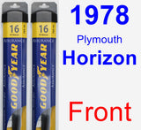 Front Wiper Blade Pack for 1978 Plymouth Horizon - Assurance