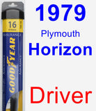 Driver Wiper Blade for 1979 Plymouth Horizon - Assurance