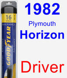 Driver Wiper Blade for 1982 Plymouth Horizon - Assurance