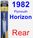 Rear Wiper Blade for 1982 Plymouth Horizon - Assurance