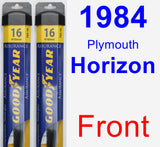 Front Wiper Blade Pack for 1984 Plymouth Horizon - Assurance