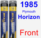 Front Wiper Blade Pack for 1985 Plymouth Horizon - Assurance