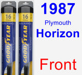 Front Wiper Blade Pack for 1987 Plymouth Horizon - Assurance