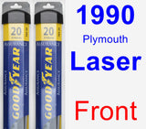 Front Wiper Blade Pack for 1990 Plymouth Laser - Assurance