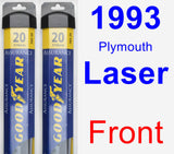 Front Wiper Blade Pack for 1993 Plymouth Laser - Assurance