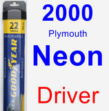 Driver Wiper Blade for 2000 Plymouth Neon - Assurance