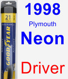 Driver Wiper Blade for 1998 Plymouth Neon - Assurance