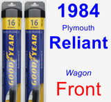 Front Wiper Blade Pack for 1984 Plymouth Reliant - Assurance