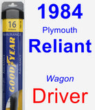 Driver Wiper Blade for 1984 Plymouth Reliant - Assurance