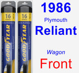 Front Wiper Blade Pack for 1986 Plymouth Reliant - Assurance