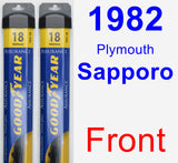 Front Wiper Blade Pack for 1982 Plymouth Sapporo - Assurance