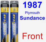 Front Wiper Blade Pack for 1987 Plymouth Sundance - Assurance