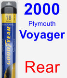 Rear Wiper Blade for 2000 Plymouth Voyager - Assurance