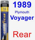 Rear Wiper Blade for 1989 Plymouth Voyager - Assurance