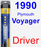 Driver Wiper Blade for 1990 Plymouth Voyager - Assurance