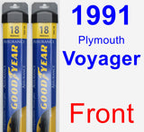 Front Wiper Blade Pack for 1991 Plymouth Voyager - Assurance