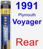 Rear Wiper Blade for 1991 Plymouth Voyager - Assurance