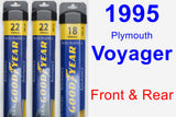 Front & Rear Wiper Blade Pack for 1995 Plymouth Voyager - Assurance